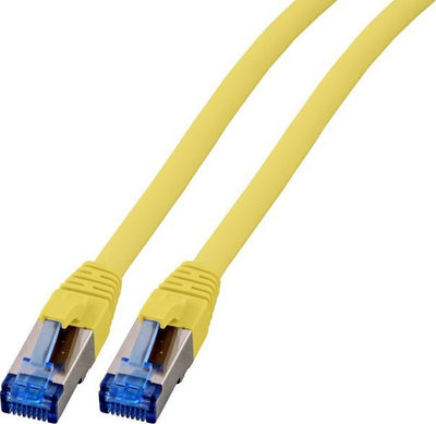 Kabëll rrjeti EFB RJ45 K5525FGE, Cat.6A/Cat.7, 0.15m, i verdhë