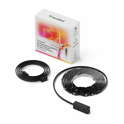 Shirit ndriçimi inteligjent Nanoleaf PC Screen Mirror Lightstrip, për monitor deri 32", USB C, shumëngjyrësh