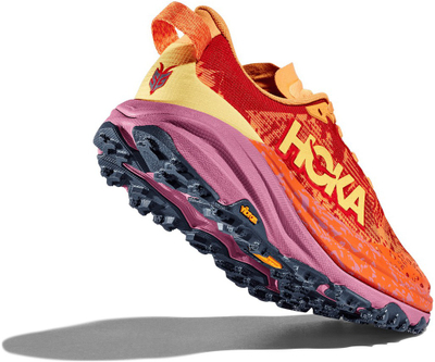 Машки патеки за трејл HOKA Speedgoat 6, Vibram, портокалово-црвени