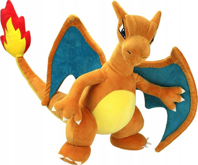 Lodër pelushi Pokémon Charizard, 30 cm, zyrtare, portokalli