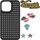 Mbulesë telefoni Pinifit Pinit Dynamic Tattoo për iPhone 14 Plus / 15 Plus 6.7\", plastike TPU, e zezë me dizajn
