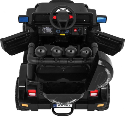 Veture elektrike lodër Ramiz Jeep Off-Road, 12V 10Ah, 4x4 me telekomandë, e zezë