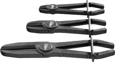 Pinca bllokuse plastike Neo 11-224, set me 3 copë, portokalli