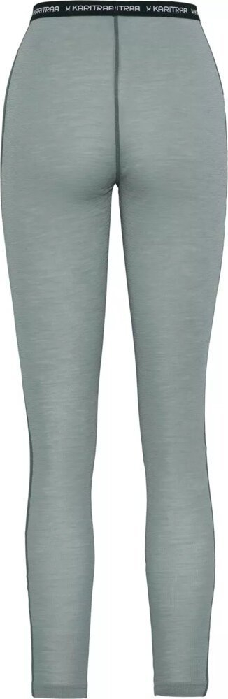 Pantallona termike Kari Traa Vilma PNTS, 100% lesh merino, slim fit, gri