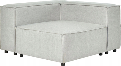 Modul këndi divani APRICA Linen, 120x120 cm, me stof poliester, gri e hapur