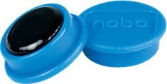 Magnetë për tabelë Nobo, 24mm, set 10 copë, blu
