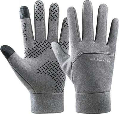 Doreza dimërore sportive për ekran prekës, unisex, madhësia XL, gri