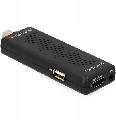 Marrës DVB-T2/C Opticum Red T-BOX Mini, H.265, USB, i zi