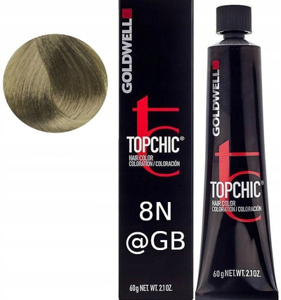Bojë flokësh Goldwell Topchic 8N@GB, 60ml, bjonde natyrale