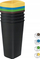 Kosh mbeturinash Keden Compacta Q Set, 4x25L, plastik, shumëngjyrësh