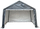 Pavion garazh kopshti Saska Garden, 3.65x3.65x2.71 m, gri