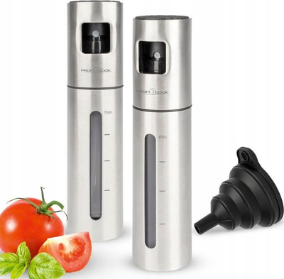 Sprucues vaji dhe uthulle Profi Cook PC-EOS 1270, set 2 copë, 100ml, çelik inox argjendtë