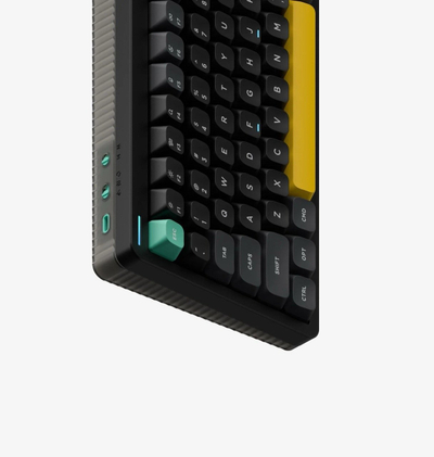 Tastierë mekanike wireless Nuphy Halo75 V2, 75%, RGB, e zezë Black Raspberry