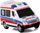 Lodër makinë ambulance, 20 cm, plastike, me drita edhe zëra