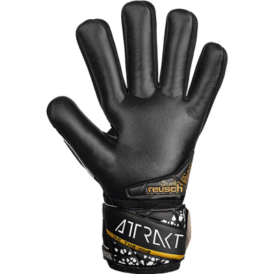 Голмански ракавици за деца Reusch Attrakt Silver NC Finger Support Junior, мек латекс, Negative Cut, повеќебојни