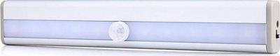 Lampë LED ZD23G, 10 LED, me sensor lëvizjeje PIR, e bardhë