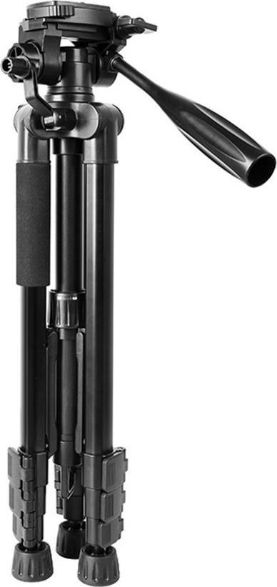 Tripod për kamera Levenhuk Level BASE TR40, lartësi e rregullueshme, këmbë metal, i zi