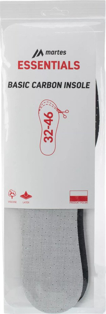 Tabanë këpucësh Martes Essentials Basic Carbon Insole, me karbon aktiv, për përdorim nga dita në ditë