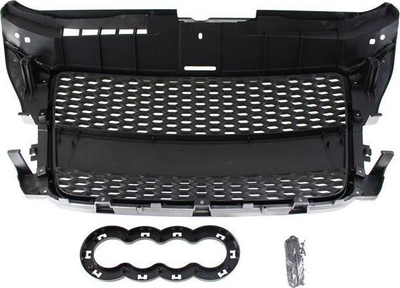 Grilë përpara Audi A3 8P, RS style, 2007-2012, argjend