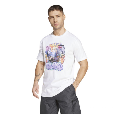 Блуза Adidas Performance Real Madrid Tee, памук, бела
