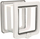 Derë për mace Trixie Cat Door 4-WAY TX-44241, me tunel, 24 x 28 cm, e bardhë