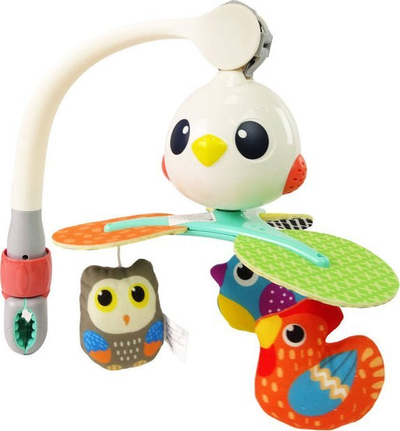 Karusel për bebe Leantoys Birds, muzikor, shumëngjyrësh