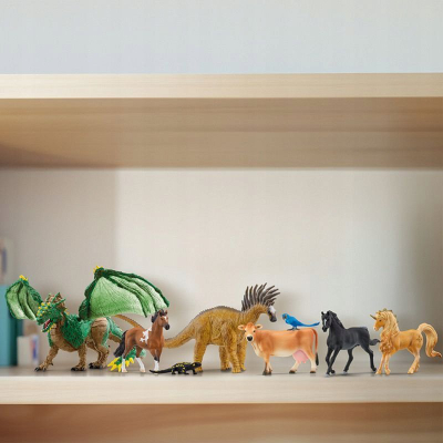 Lodër figurë Schleich Eldrador Jungle Dragon, krahë lëvizës 28 cm, shumëngjyrëshe