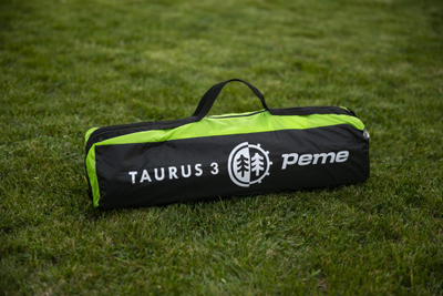 Tendë Peme Taurus 3, për 3 persona, e zezë/ gjelbër