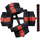 Set hantelash EB Fit 1033419, 2 x 10 kg, i rregullueshëm, i zi me të kuqe