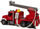 Lodër kamion zjarfikës Leantoys Fire Truck, me ujë, tinguj dhe drita, i kuq