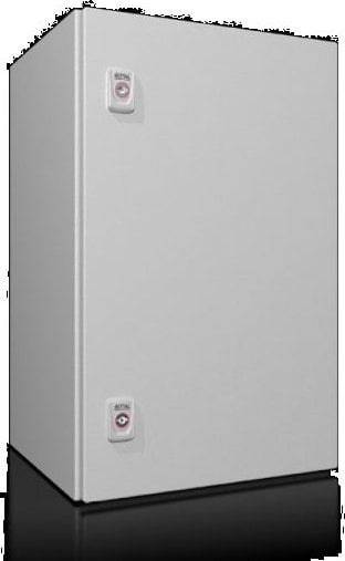Kabinet kompakt Rittal AX 1338.000, 380x600x350mm, llamarinë çeliku, me 1 derë, gri