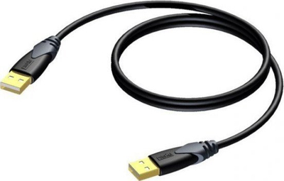 Kabllo USB A Procab Classic Lead, USB 2.0, 1.5m, e zezë