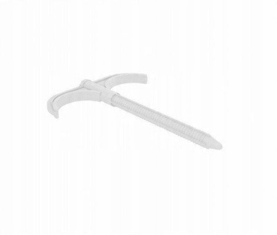 Kunj kabllosh TT Plast Double Hook 100, 100 copë, i bardhë