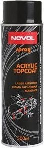 Акрилен лак спреј Novol Topcoat, брзо сушење, 500 ml, црн сјаен