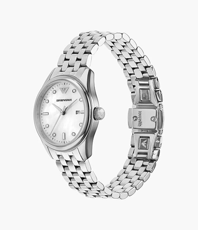 Orë dore për femra Emporio Armani AR11614, e argjendtë