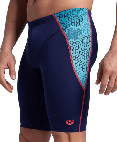 Rroba banjo për meshkuj Arena Camo Kikko Swim Jammer, MaxLife Eco, madhësia M, blu e errët