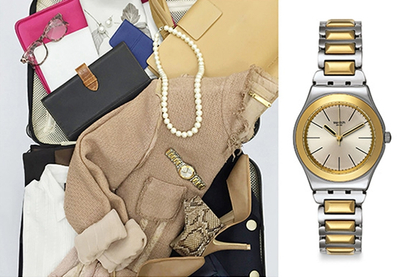 Orë dore Swatch Bicartridge YLS181G