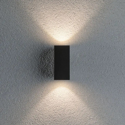 Aplik muror Paulmann Flame, 2x LED, 12.8cm, antracit