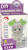 Set kreativ DIY LeanToys Diamond Reindeer, brelok 3D me kristale, i bardhë