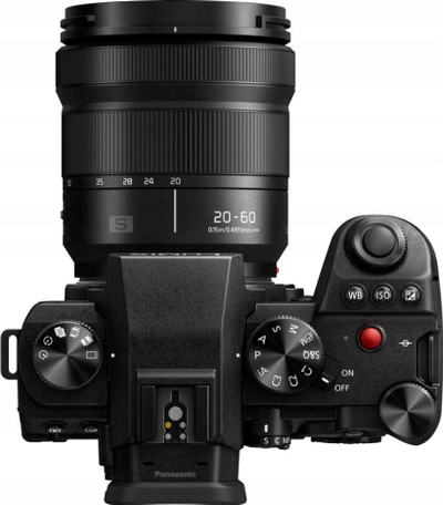 Kamerë mirrorless Panasonic LUMIX S5 II DC-S5M2WE, full-frame 24.2MP, set me lente 20-60mm edhe 50mm, e zezë