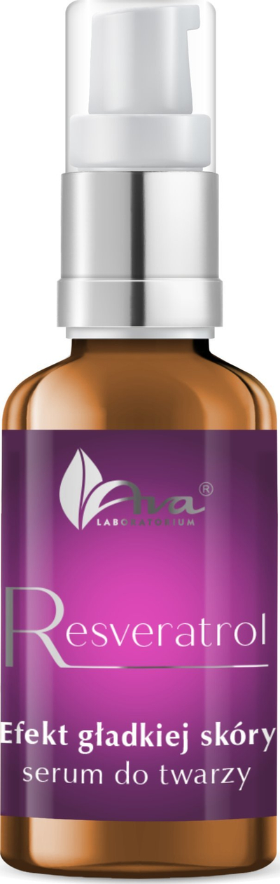 Serum fytyre Ava Laboratorium Resveratrol Smooth Skin Effect, kundër plakjes, 30 ml, transparent