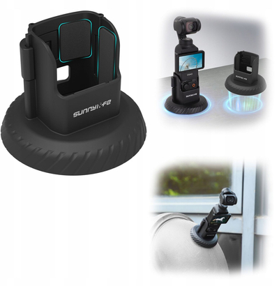 Mbajtëse magnetike Sunnylife Solid Mount për Osmo Pocket 3, e zezë