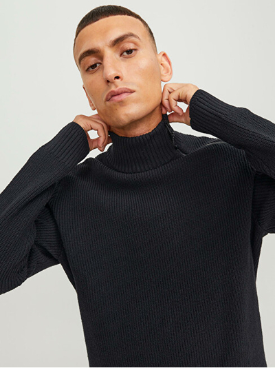 Triko Jack&Jones JCOFILO 12245219 Black