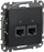 Prizë kompjuterike Schneider Electric Sedna Design GN.COMP.2XRJ45, 2x RJ45 Cat.6 UTP, anthracite