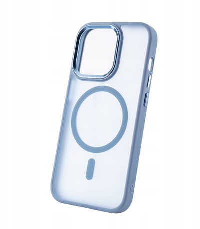 Kllëf telefoni Etteri Frozen Mag për iPhone 16 Pro Max 6.9", MagSafe, bleu i çelët