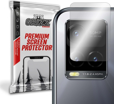 Заштита за камера GrizzGlass Vivo Y33S, хибридно стакло, сет 2 парчиња, проѕирно