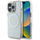 Футрола Guess IML Metal Colored Circle MagSafe за iPhone 16 Pro, TPU и поликарбонат, проѕирна бела