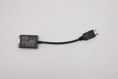 Adapter monitori Lenovo HDMI në VGA, i vogël, i zi