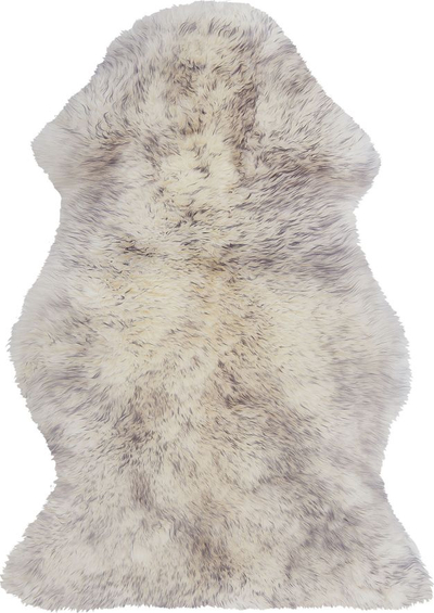 Tapet lëkure dele ULURU Sheepskin Rug, natyral, krem me gri