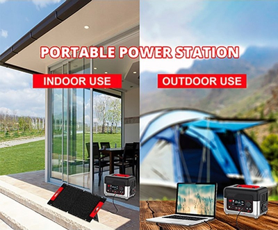 Stacion portativ energjie Wonder WX600, 300W, 72800mAh, i zi me të kuqe